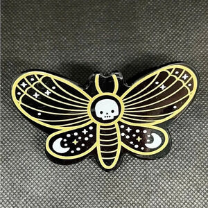 Halloween themed butterfly 🦋  of death 💀 hair clip